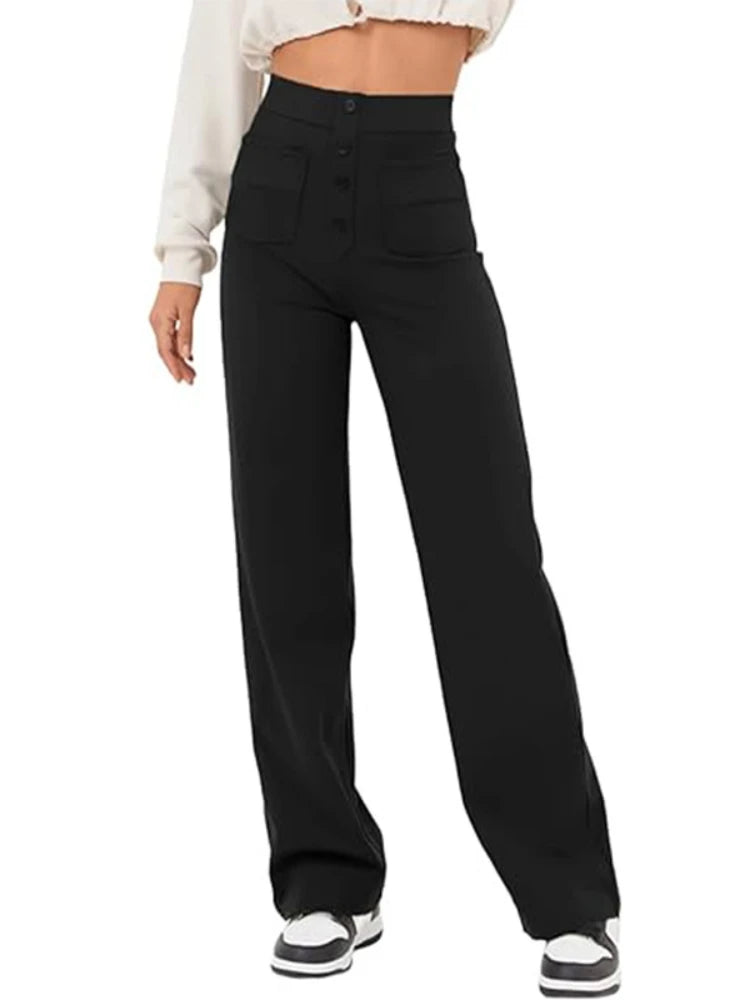 SYVERON | Stylish and Elastic High-Waisted Trousers Louise