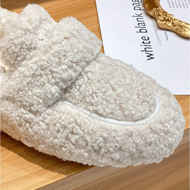 SYVERON | Arielle Plush Moccasins with Non-Slip Sole