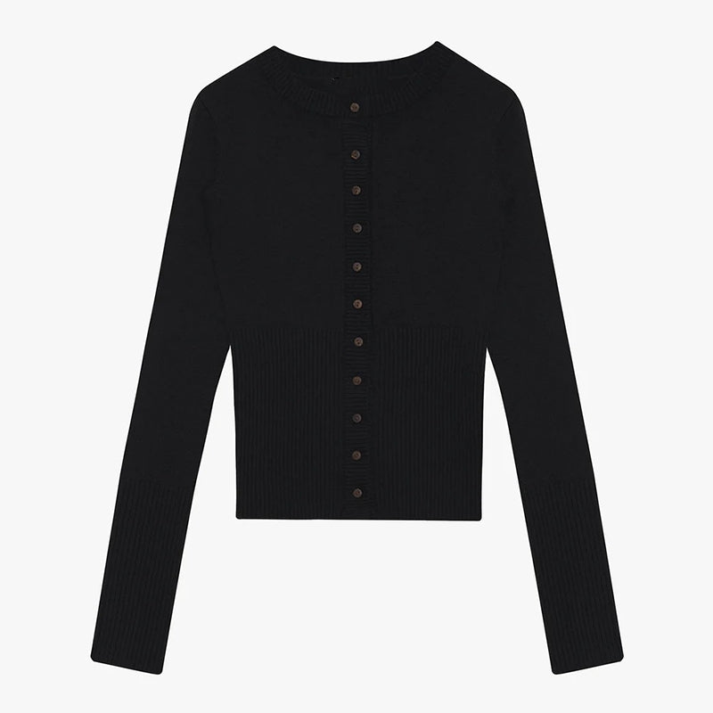 SYVERON | Knitted Pullover with Button