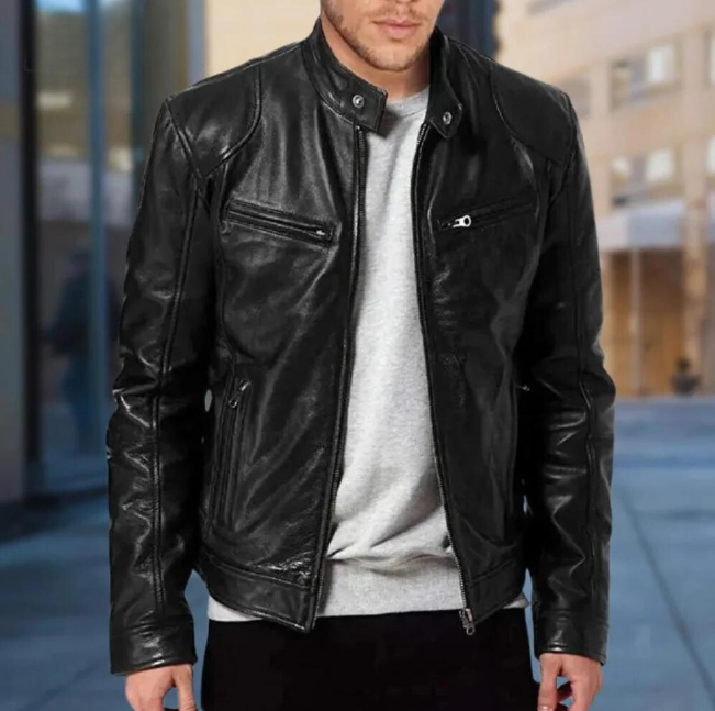 SYVERON | Men's Leather Jacket Trenton