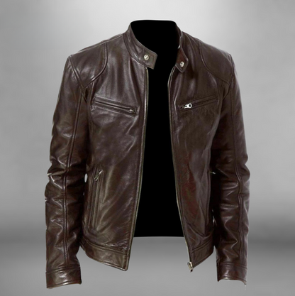 SYVERON | Men's Leather Jacket Trenton